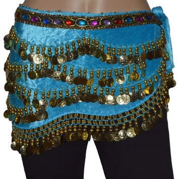 CHUSTA do tańca brzucha BELLY DANCE tribal orient monetki cygańska