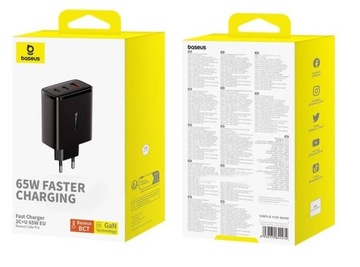 Зарядное устройство Baseus Cube Pro Fast GaN5 2C+U 65 Вт USB-C