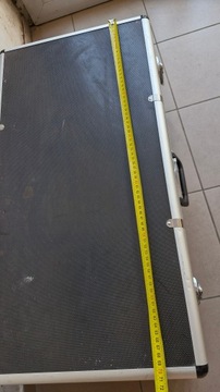 SKRZYNIA TRANSPORTOWA ALUMINIOWA CZARNA STAN DOBRY GWR