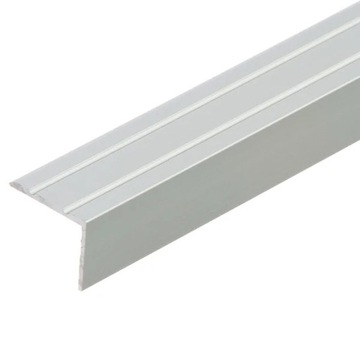 Listwa kątownik progowy Cezar 2,5 x 2cm 25x20mm srebrny anoda 100cm