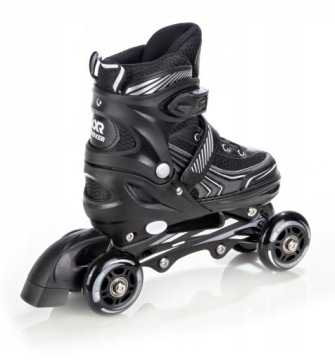 Роликовые коньки 4в1 Croxer Optima Black 35-38