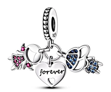 MD charms rodzeństwo córka syn forever | S925