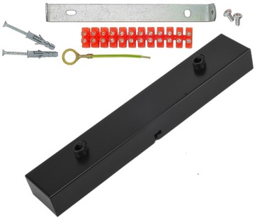 czarna rozeta 30cm podsufitka podwójna pająk LOFT
