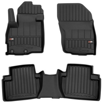 Gumové 3D koberce Mitsubishi Outlander II 2006-2012