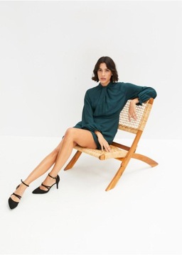 Bonprix ПЛАТЬЕ СО СТАНДАРТНЫМ ВОРОТНИКОМ 42