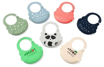 BABYONO Мягкий силиконовый нагрудник 829 6м+