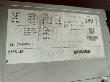 Scania Тахограф 2158148 2013 г.