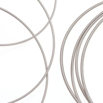 Набор серебряных стальных струн 4 в 1 2,5 мм/2 мм/1,4 мм/1 мм для бас-гитары со струнами