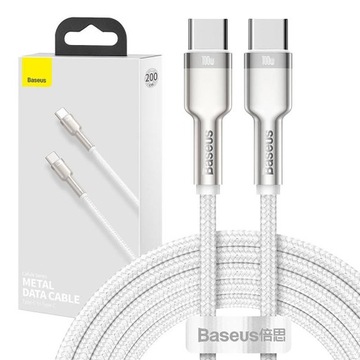 BASEUS MOCNY KABEL DO TELEFONU PRZEWÓD USB TYPU C QUICK CHARGE 3.0 100W 2M