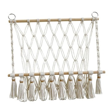 Pluszaki Hamak Boho Macrame Łatwy w montażu element wiszący na ścianie w