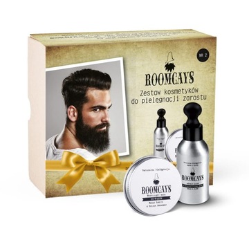 Zestaw do brody i wąsów ROOMCAYS olejek do brody 50 ml, wosk do wąsów