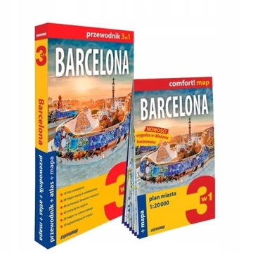 BARCELONA 3w1 Przewodnik Mapa Atlas ExpressMap
