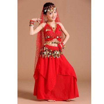 Детский костюм для танца живота Монета с кисточками