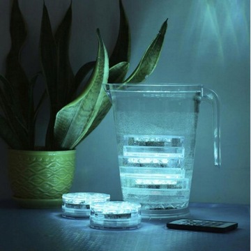 Красочные погружные светодиодные фонари RGB, водонепроницаемые 4
