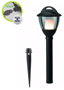 Lampa led ogrodowa 1,5W/12V wys.36,5 cm.