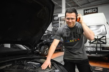 Футболка с принтом FEEL THE BIT, размер 3XL