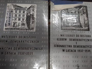 MATERIAŁY DO HISTORII KLUBÓW DEMOKRATYCZNYCH 1 - 2