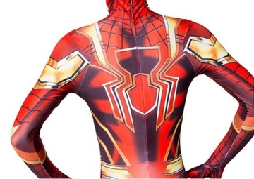 KOSTIUM STRÓJ SPIDERMAN STALOWY