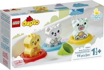 LEGO 10965 DUPLO Zabawa w kąpieli: pływający pociąg ze zwierzątkami