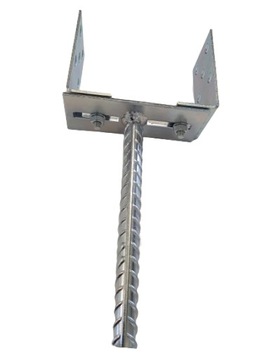 PODSTAWA SŁUPA KOTWA z prętem regulowana 160mm OC