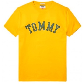 T-shirt zółty Koszulka Tommy Hilfiger Męska M