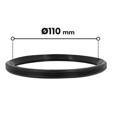 2x LIP Seal для канализационных труб, резиновое уплотнительное кольцо 110 мм