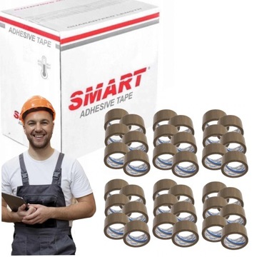 Taśma pakowa klejąca SMART 48x50, 36 sztuk
