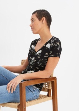 БЛУЗКА С ЦВЕТОЧНОЙ РЕЗИНКОЙ__48/50