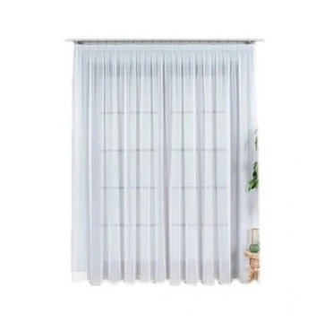 Firana gotowa z woalu, wys 220x280 cm, idealna do salonu