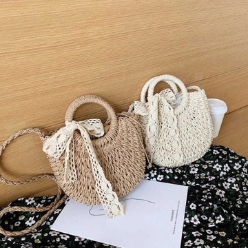 Сумка через плечо BOHO BASKET, плетеная