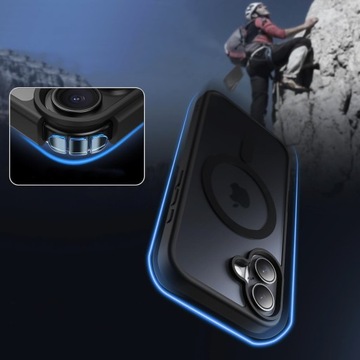 Корпус корпуса для iPhone 16 5G для магнитного магнитного +2 -кратного закаленного стекла