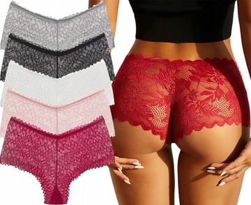 Majtki szorty figi damskie sexy koronkowe zestaw