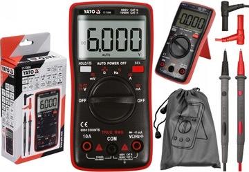 Мультиметр ЦИФРОВОЙ ИЗМЕРИТЕЛЬ TRUE RMS С АВТОМАТИЧЕСКИМ ДИАПАЗОНОМ LCD 6000