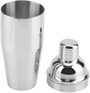 ШЕЙКЕР BARTMAN ДЛЯ НАПИТКОВ КОКТЕЙЛЕЙ ШЕЙКЕР 500МЛ СТЕКЛО 0.5Л СЕРЕБРЯНЫЙ