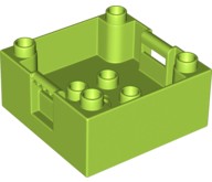 LEGO Duplo Pojemnik Box4x4 47423px9 4526618 Limonka
