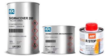 APP R-STOP + PPG Podkład OKRĘTOWY Epoksydowy 1L