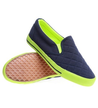 Wsuwane granatowe tenisówki trampki slip on buty damskie 15674 38