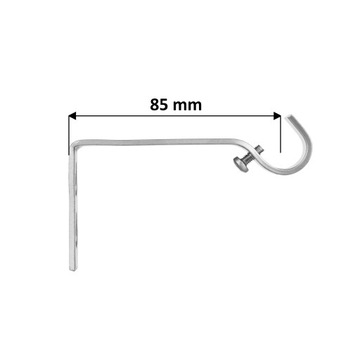 KARNISZ METALOWY FI 16 POJEDYNCZY 460 CM METAL
