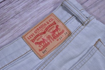 LEVIS 511 Męskie Spodnie Jeansowe Jeansy W34 L34