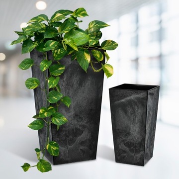 ЦВЕТОЧНЫЙ ГОРШОК ЦВЕТОЧНЫЙ ВАЗ 68см КРЫШКА СО ВСТАВКОЙ ВЫСОКАЯ ПОДСТАВКА ДЛЯ ЦВЕТОВ