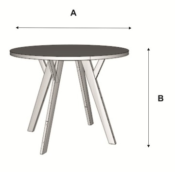 Набор раздвижных столов KAROL и 4 стула KRZYŻAK НОВЫЙ продукт Цвета PL