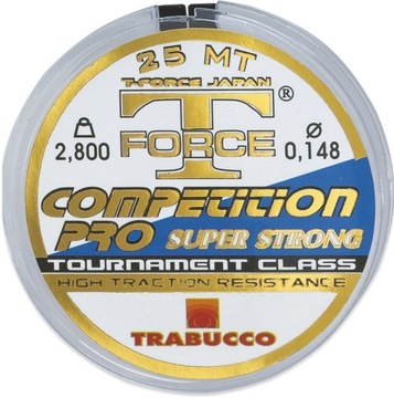 Прочная леска Trabucco Competition Pro 0,20 мм 25 метров