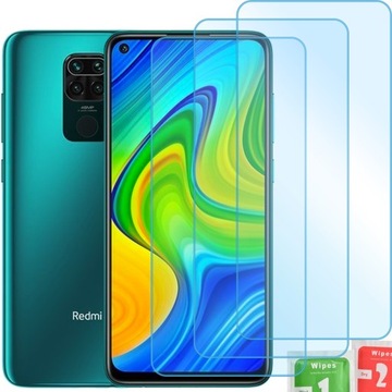 3x SZKŁO HARTOWANE OCHRONNE do XIAOMI REDMI NOTE 9
