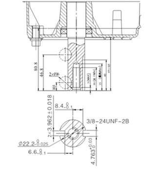 Двигатель Loncin LC1P75F, 22,2 мм/68 мм