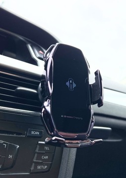 СЕРЕБРЯНЫЙ АВТОМОБИЛЬНЫЙ ДЕРЖАТЕЛЬ ТЕЛЕФОНА ДЛЯ БЫСТРОГО ИНДУКЦИОННОГО ЗАРЯДНОГО УСТРОЙСТВА