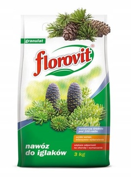 NAWÓZ DO IGLAKÓW FLOROVIT NA 200 ROŚLIN 3kg