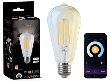 Żarówka LED SMART 7W E27 WW-CW FILAMENT Wi-Fi TUYA