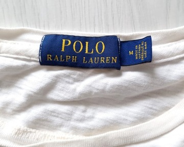 POLO RALPH LAUREN 710651855004 ECRU BASIC T-SHIRT Męska Koszulka M