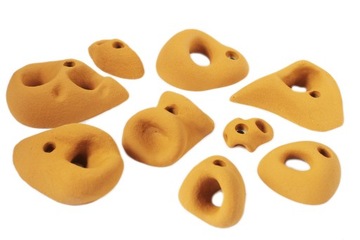 Вмещает камни для скалолазания, а также винты и головки.