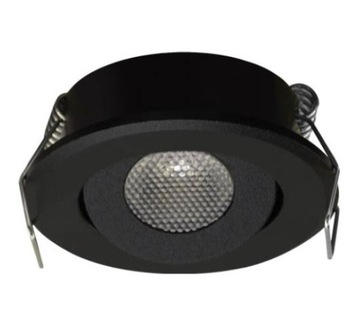 STRUHM Lampa dekoracyjna oprawka meblowa ruchoma MATI 1,5W czarna